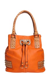 Unbranded Rebekah Studded Scale Effect Shoulder Bag