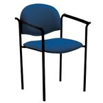 Reception/Conference Chair With Arms-Blue