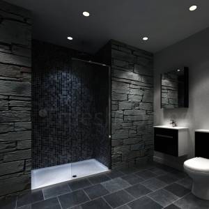 Unbranded Recess Walk-in Shower Enclosure 1400mm Tray with