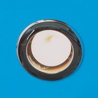 Recessed 80mm downlight chrome