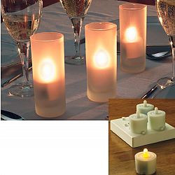 Enjoy the warm ambience of candlelight anytime, indoors or out