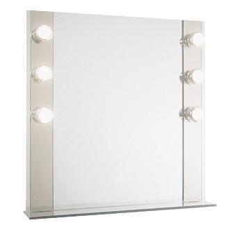 Recital is an attractive square mirror with bronze