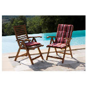 Unbranded Recliner Seat Pad, 2 pack Red