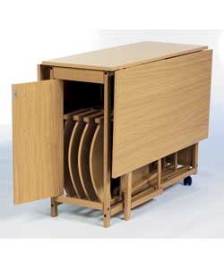 Unbranded Rectangle Butterfly Oak Dining Set