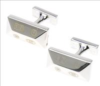 Unbranded Rectangle Sterling Silver Cufflinks by Simon
