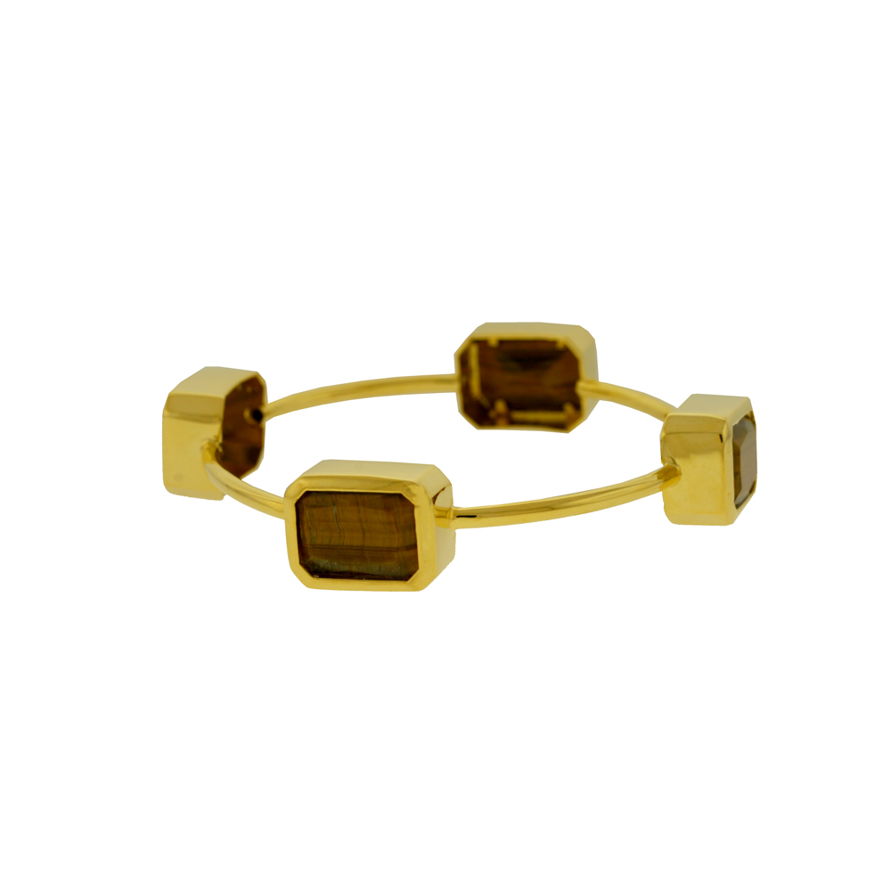 Unbranded Rectangular Tigers Eye Bangle