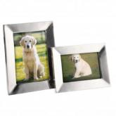 Unbranded Recycled Aluminium 4 x 6 Photograph Frame Pair