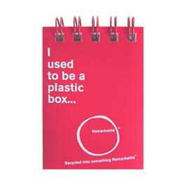 Unbranded Recycled Plastic Box Wire Bound Note Book - A7