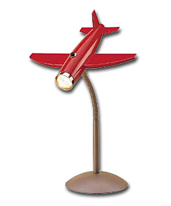 Red Aeroplane Desk Lamp.