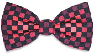 Unbranded Red Black Check Bow Tie