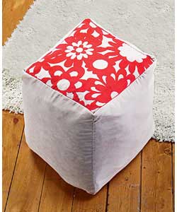 Red Daisy Bean Cube Cover