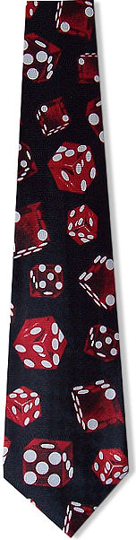 Unbranded Red Dice Tie