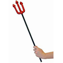 Unbranded RED GLITTER TRIDENT 23``