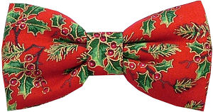 Unbranded Red Holly Bow Tie