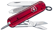 The latest from Victorinox the Just-Jelly Signature - a transluscent pocket knife with   Blade