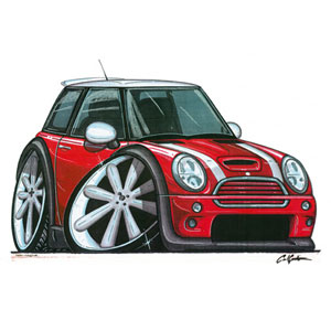 Unbranded Red Mini Cooper S Kids T-shirt