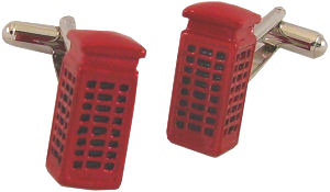 Unbranded Red Phone Box Cufflinks