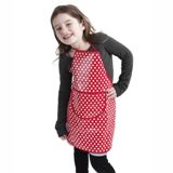 Unbranded Red Retro Wipe Clean Kids`Kitchen Apron