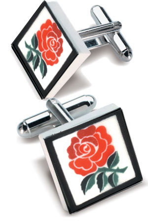 Unbranded Red Rose Cufflinks