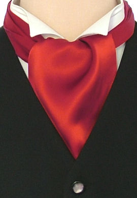 Unbranded Red Silk Self-Tie Cravat