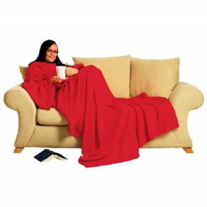 Unbranded (Red) Snug Rug - Blanket With Sleeves