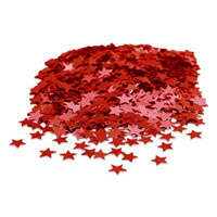 red star metallic confetti
