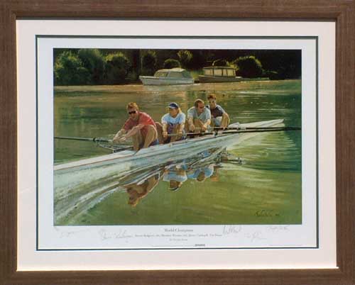 Unbranded Redgrave Pinsent Cracknell and Foster signed print