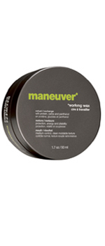 Maneuver working wax Manipulate your style! Clean, moldable texture lets you direct, construct,