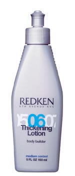 Thickening Lotion 06 body builder Fatten up fine hair. Lightweight styling lotion adds substance