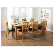 Unbranded Reena 6-8 Seat Table And 8 Slat Back Chairs