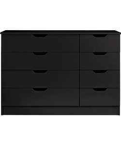 Unbranded Reese 4   4 Drawer Chest - Black