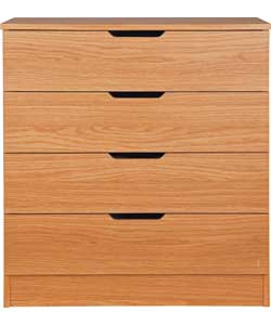 Unbranded Reese 4 Drawer Chest - Oak