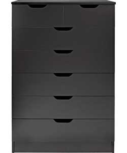 Unbranded Reese 5   2 Drawer Chest - Black