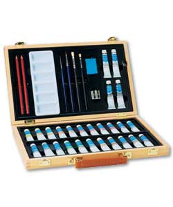 Reeves Superior Watercolour Wooden Box