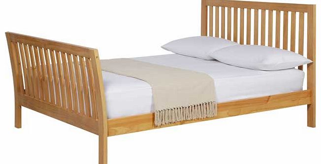 With its gentle sleigh curve on the footboard. the Regan is a real stand out bed frame. Made from solid pine. it is an attractive choice that is sure to compliment any style of bedroom. Part of the Regan collection. Solid wood frame finish. Size W156