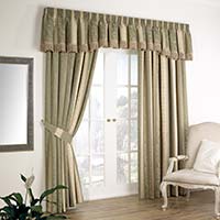 Regency Curtains Green 228 x 137cm