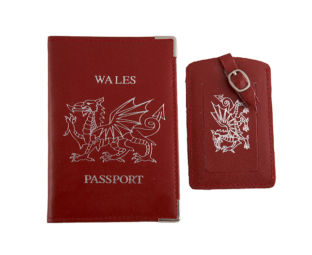 Unbranded Regions Passport Wallet and Tag Wales