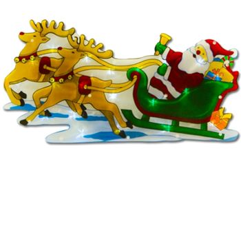 Unbranded Reindeer and Sleigh LED Sign