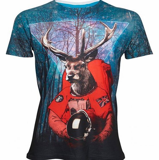 Unbranded Reindeer Astronaut T-Shirt