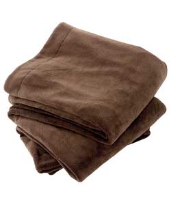 Unbranded Relaxwell Luxury Heated Chocolate Throw