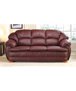 Rembrandt Burgundy 3 Seater Sofa