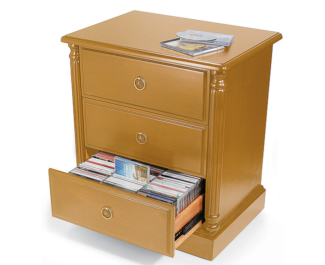 Unbranded Reproduction CD Cabinet, Oak