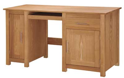 Unbranded Repton Ash Single Pedestal Computer Desk