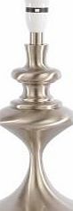 Unbranded Repton Sculptured Satin Nickel Effect Table Lamp