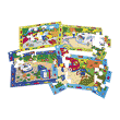 4 big puzzles, each with 12 pieces and featuring 4