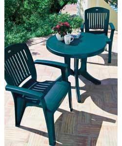Resin Bistro Chair Green