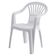 Unbranded Resin Low Back Chair White