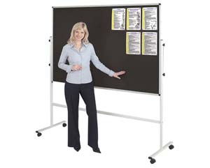 Unbranded Resist-A-Flame mobile noticeboard