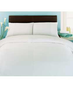 Retreat Waffle Double Bed Set - White