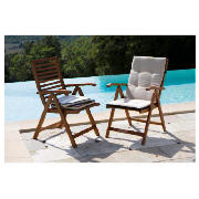 Unbranded Reversible Seat Pad, 2 pack Stone